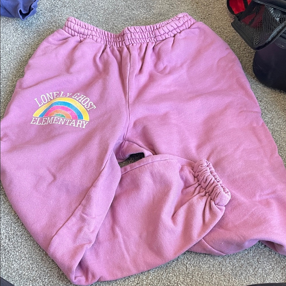 Lonely Ghost Mauve Joggers